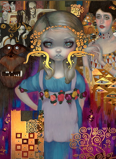 Alice in a Klimt Dream